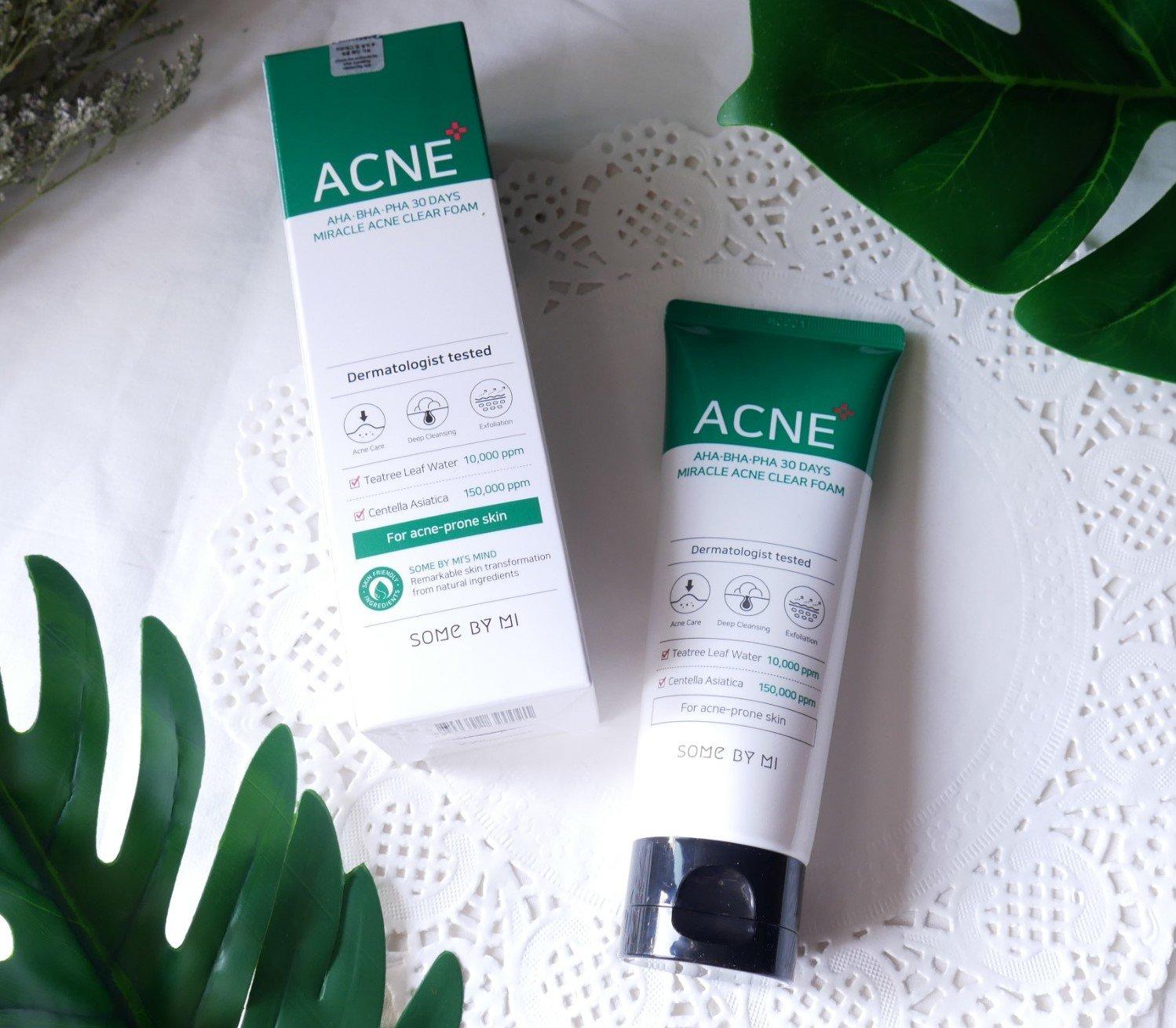 Sữa rửa mặt cho da mụn some by mi 100ml 30 days miracle acne clear foam