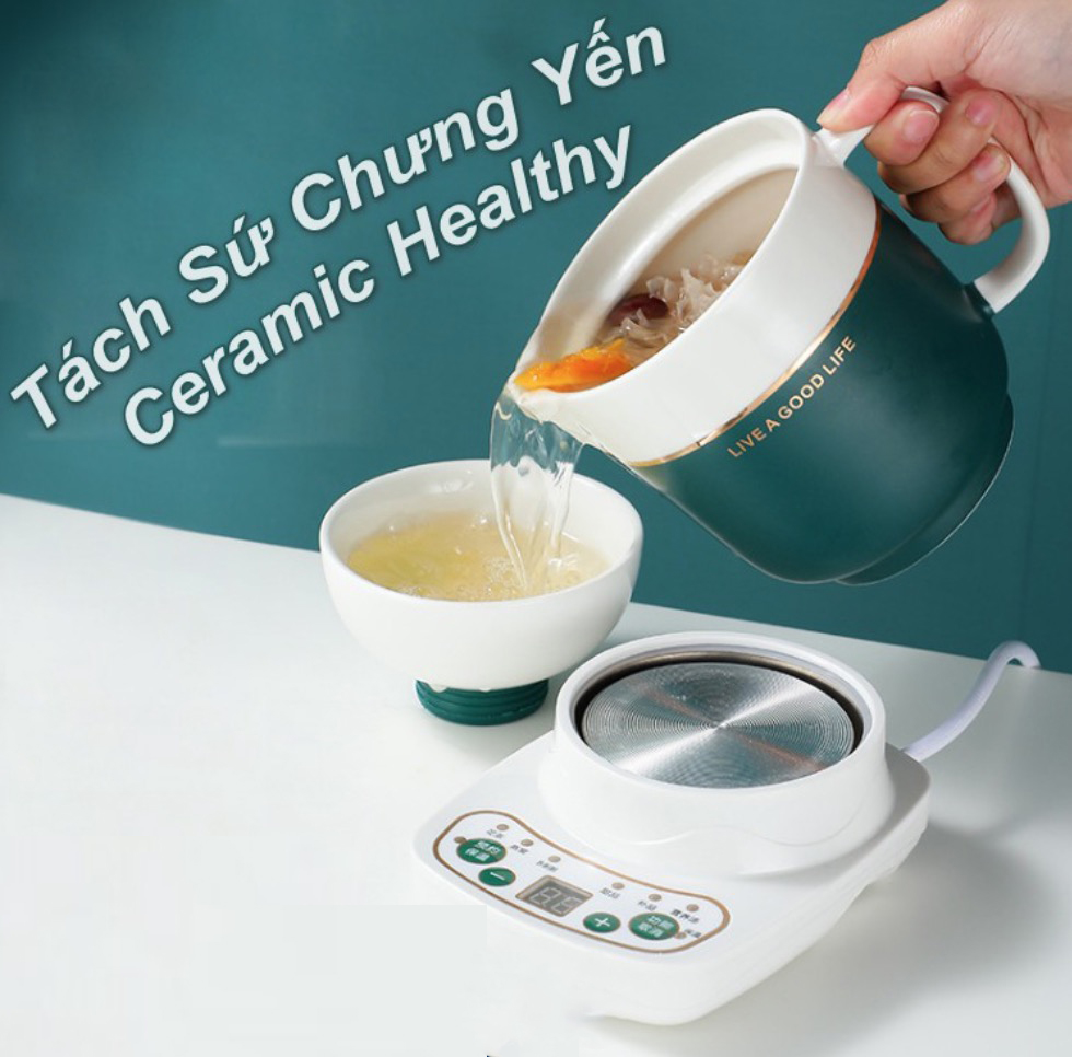 Euro Quality - Ceramic Healthy Tách Sứ Chưng Yến, Nấu Canh, Trà