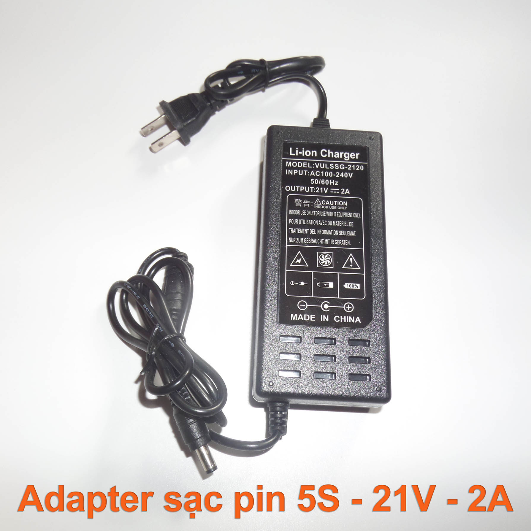 Adapter Sạc Pin 5S 21V - Chuyên sạc (pack) pin Li-ion 5S 18V 21V