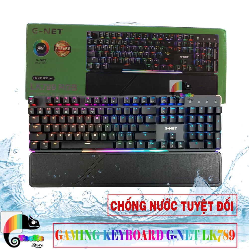 Bàn phím cơ quang G-Net LK789 RGB I Chính hãng I Gaming Mechanical Optical Keyboard GNET LK789 RGB Led