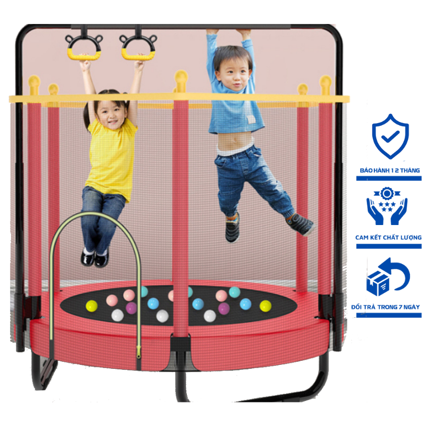 Nhà nhún nhảy, nhà bóng cho bé, bạt nhún quây bóng, Sàn Bật Nhún Cho Bé, Sàn Nhún Lò Xo, Nhà Nhún Bật Nhảy Trong Nhàcó xà đơn vận động tăng chiều cao tải trọng 250kg