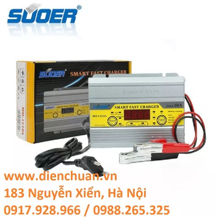 Sạc ắc quy tự động 12v 100ah suoer mh-1210a 12v 10a