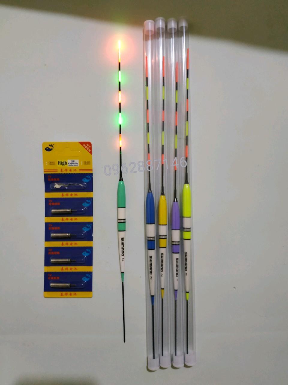 phao câu cá đêm cao cấp tặng kèm viên pin(thay đổi màu sắc từng đợt)