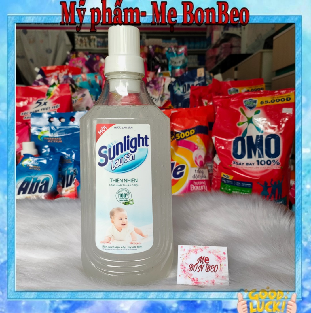 Nước Lau Sàn Sunlight Thiên Nhiên Chiết Xuất Tre & Lô Hội Chai 1kg