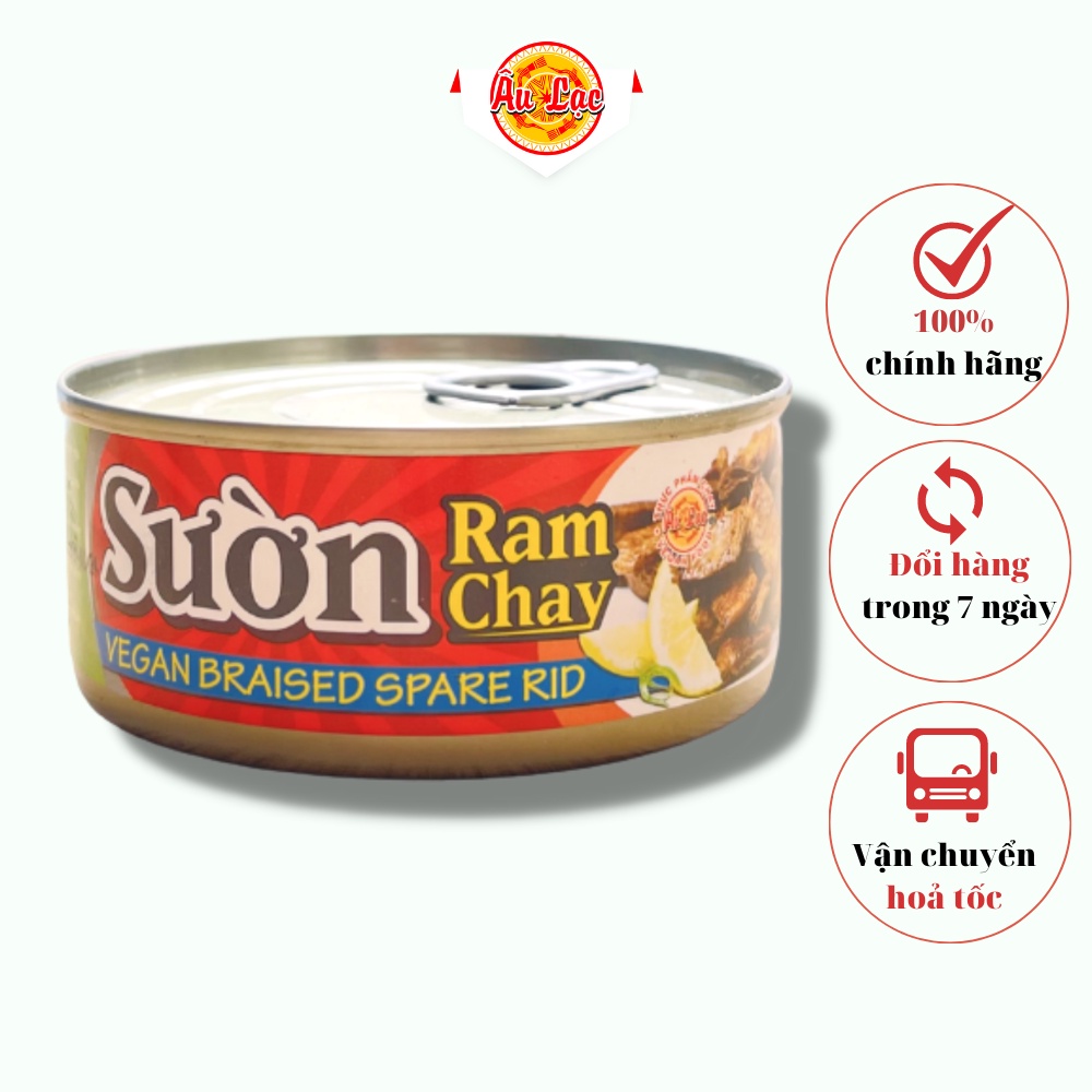 Sườn ram chay 130g - thực phẩm chay âu lạc, đồ chay