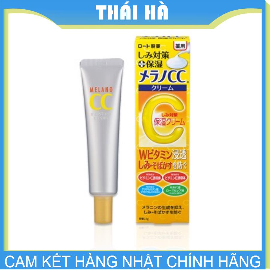 Kem Melano CC Moisture Cream Dưỡng Trắng Làm Mờ Vết Thâm 23g Nhật Bản