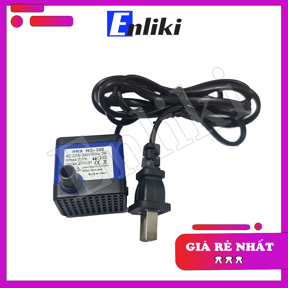 Bơm chìm mini 220v 3w hg-320