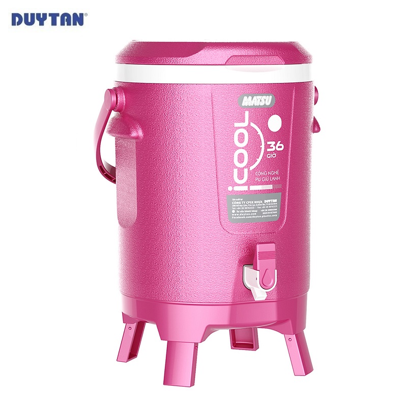Bình đá giữ nhiệt nhựa DUY TÂN Icool 10 lít (28 x 30 x 35 cm) - 05288 - Giao màu ngẫu nhiên