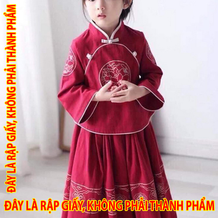 Rập giấy tc004 - bộ thượng hải - bé gái