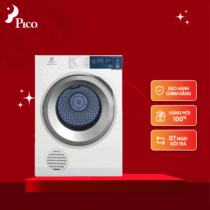 Máy sấy thông hơi electrolux ultimatecare 8.5 kg eds854j3wb
