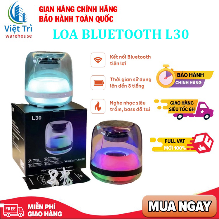 Loa nghe nhạc bluetooth mini L30 âm thanh cực chất, pin khỏe, loa bluetooth bass mạnh, loa mini bluetooth, loa bluetooth không dây, loa mini bluetooth led nháy theo nhạc, loa bluetooth mini giá rẻ