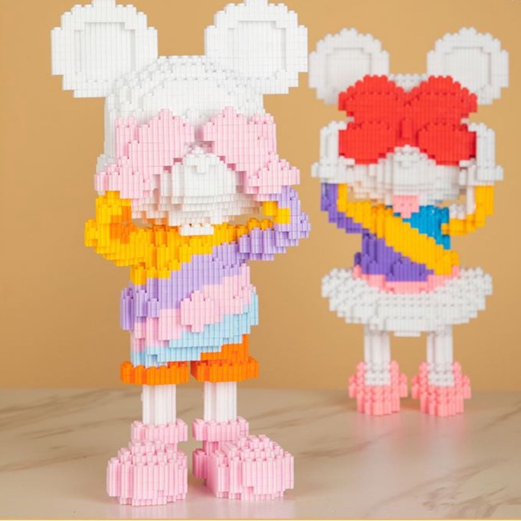 Combo 2 bộ lego lắp ráp 3d , lego chuột mickey & minnie mô hình lắp ghép nhân vật hoạt hình