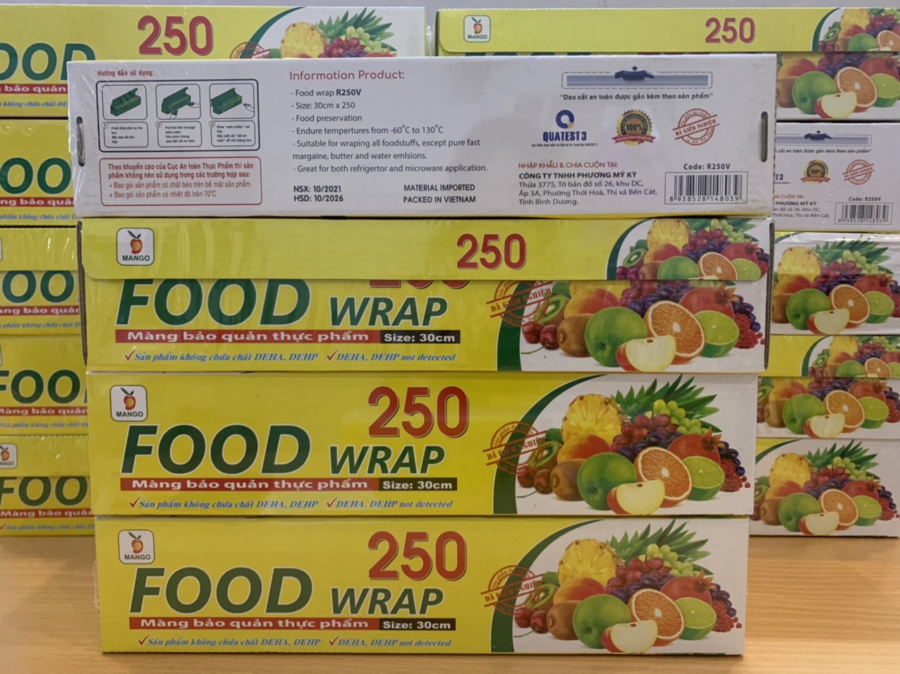 ( HCM) Màng bọc thực phẩm Food wrap 250, Màng bọc thực phẩm có dao cắt, Màng bọc thực phẩm đa năng, Bọc thực phẩm - Hàng Việt Nam LỖI 1 ĐỔI 1 MIỄN PHÍ💯