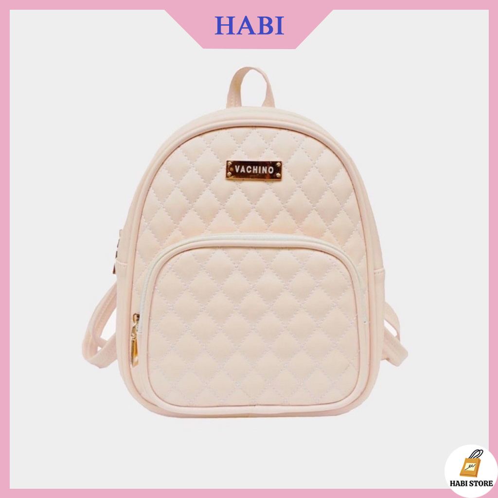 Balo da nữ thời trang vachino, balo nữ thời trang, balo mini da mềm siêu hot giá rẻ chất lượng m369