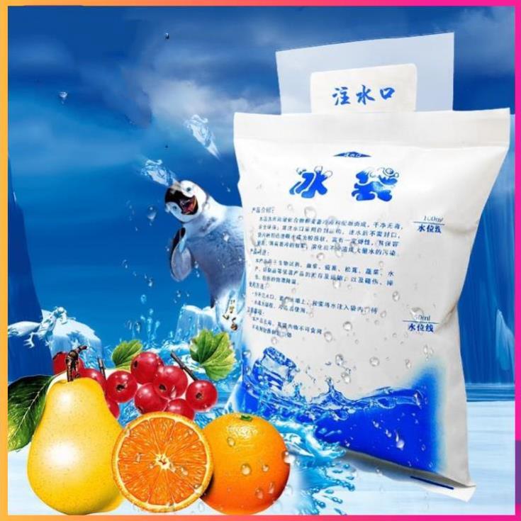 Túi đá gel Giữ lạnh thực phẩm - Không chảy nước - Ướp thực phẩm, đồ ăn