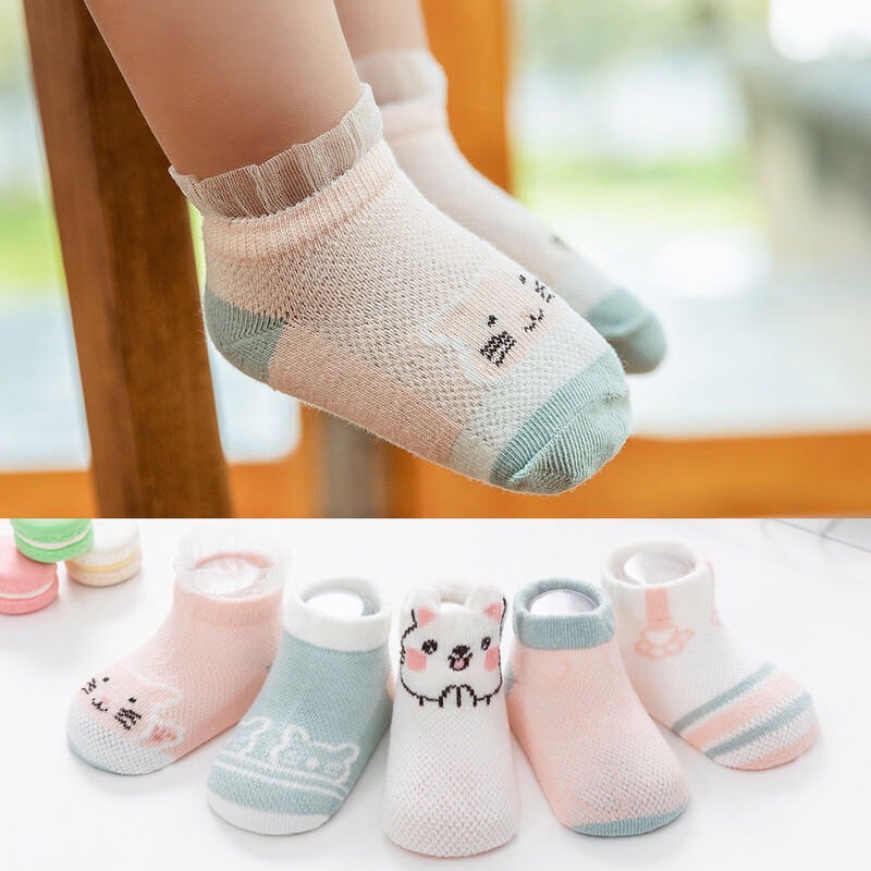 Combo 5 đôi tất cao cấp cho bé,vớ thấp cổ cho bé