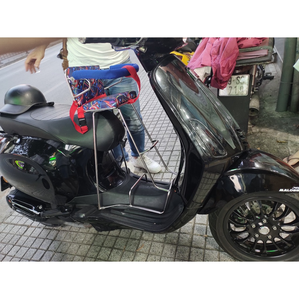 Ghế ngồi xe máy Vespa Sprint/ Sprimera có đai ngang bụng