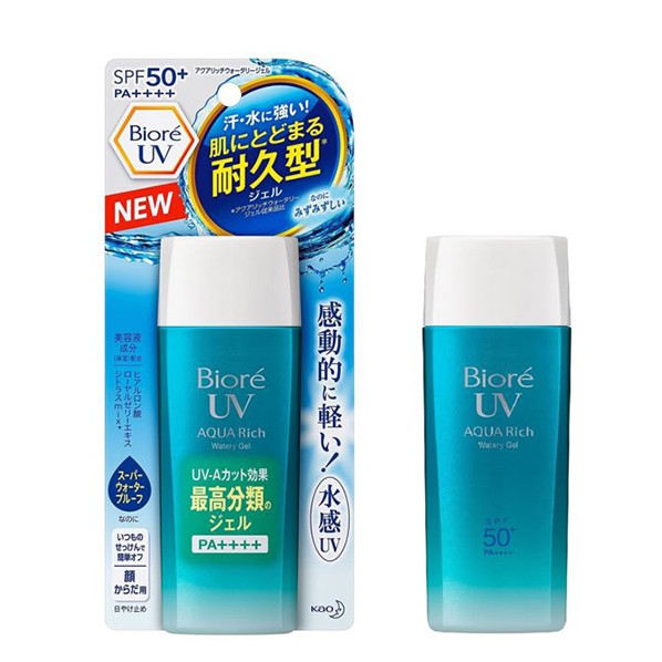 Kem chống nắng Biore UV Aqua Rich Watery Gel SPF50+ (90ml) - Made in JAPAN