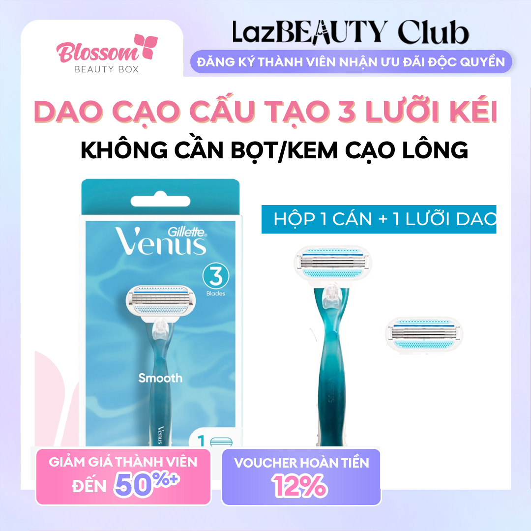 Dao cạo gillette venus smooth razor 3 blades