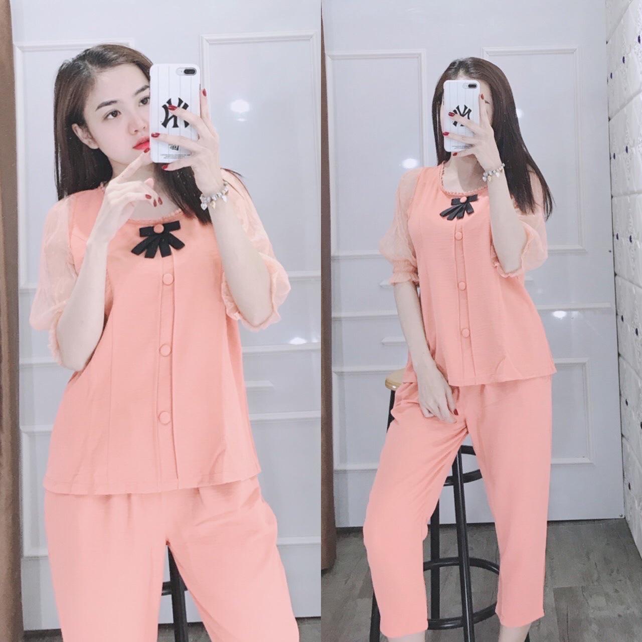 Set bộ nữ mặc nhà dễ thương