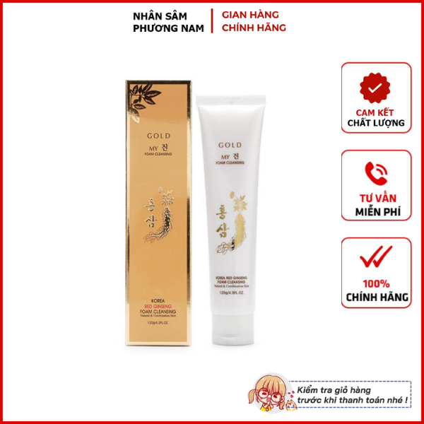 Sữa rửa mặt sâm vàng hàn quốc 120g dành cho da dầu