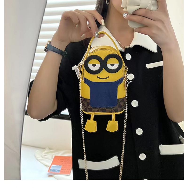 Túi đựng điện thoại đeo chéo vai sức size lớn in hình minions