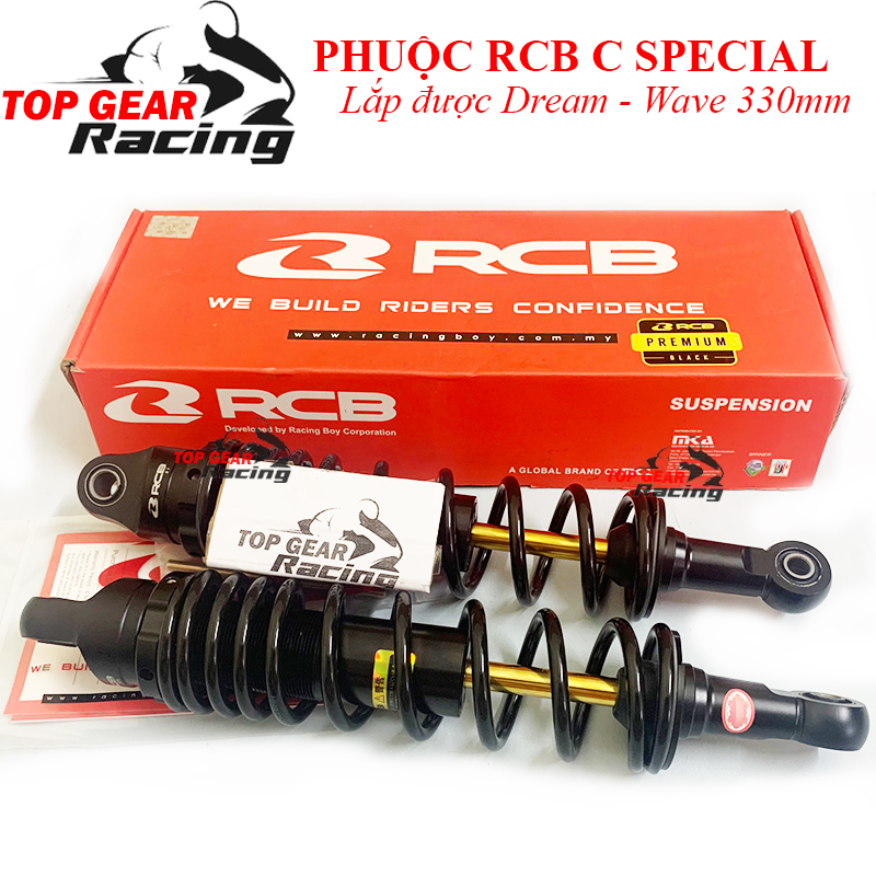 Phuộc rcb c series special ty vàng giảm xóc 335mm wave dream giá 1 đôi