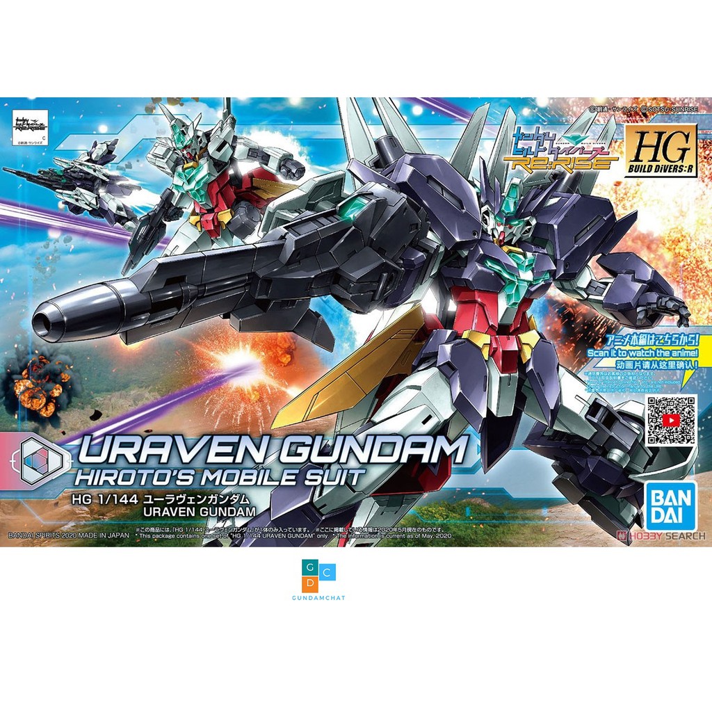 Mô hình lắp ráp hg bd r uraven gundam bandai