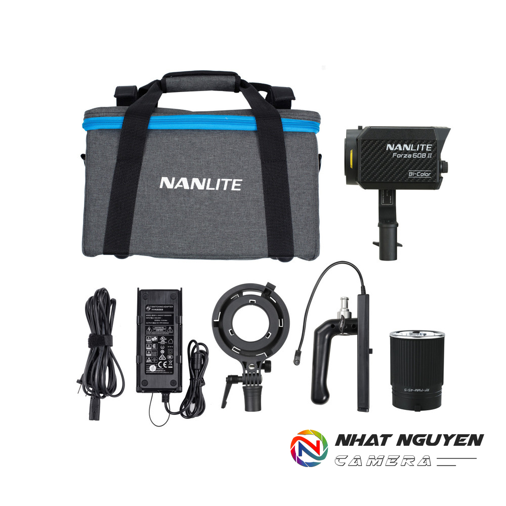 Nanlite forza 60b ii bi-color led spotlight - đèn led studio nanlite forza 60bii