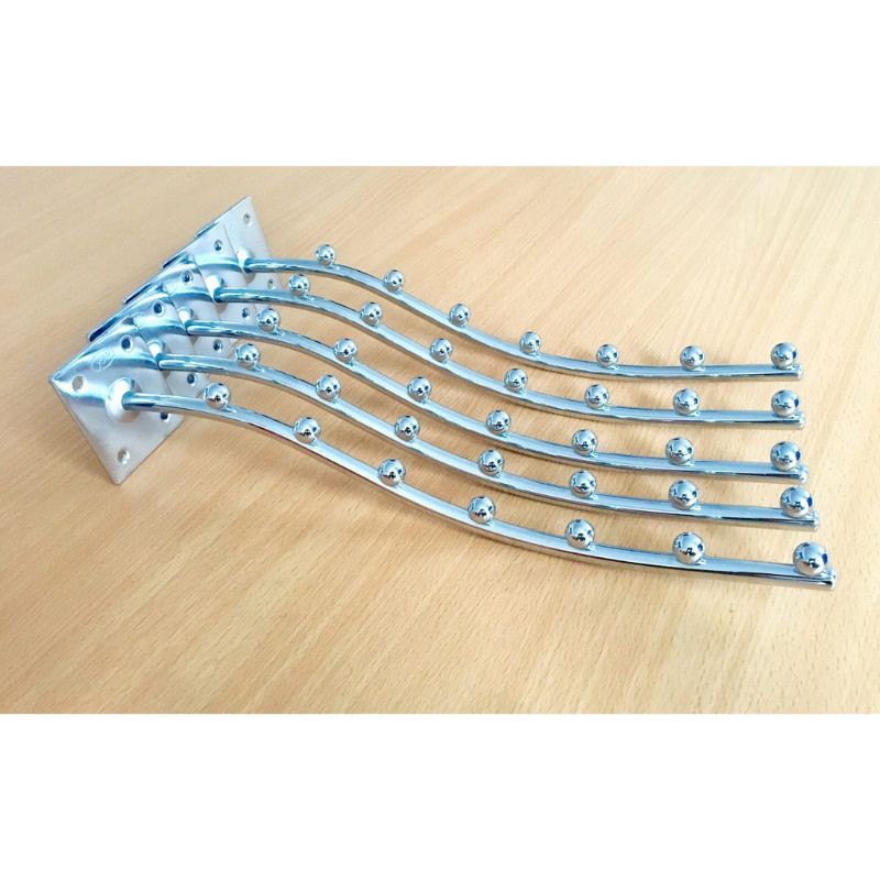 Móc tay bi cong 7 bi - móc treo quần áo - phụ kiện shop thời trang - đồ dùng tiện ích gia đình