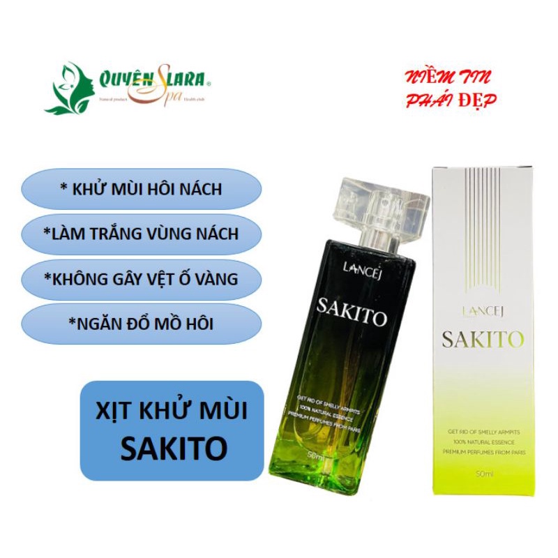 Xịt khử mùi hôi nách sakito | dung tích 50 ml - hàng chính hãng