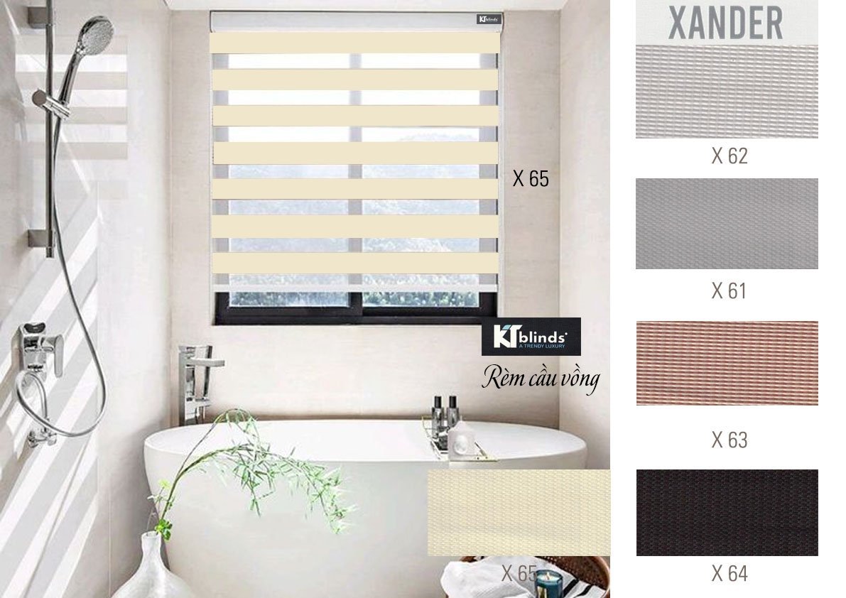 Rèm cầu vồng, màn hàn quốc, hệ basic cản sáng 70%, đặt theo yêu cầu