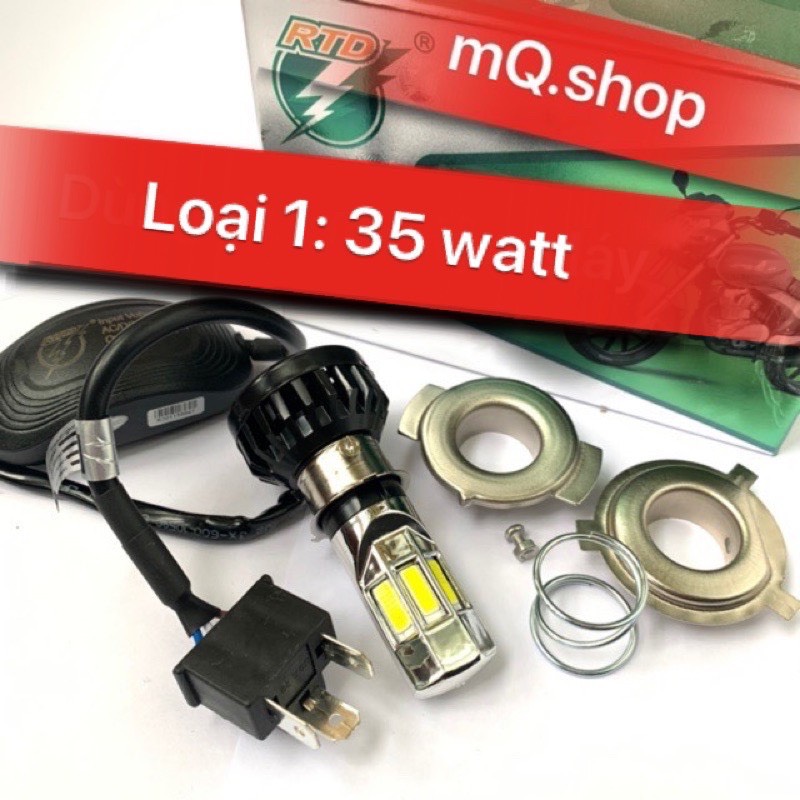 ĐÈN PHA LED CHÍNH HÃNG RTD M02E LẮP Ô TÔ XE MÁY