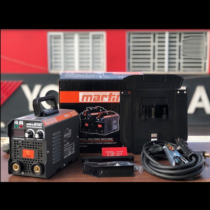 MÁY HÀN ĐIỆN TỬ MARTIN MMA250 CHÍNH HÃNG CHUYÊN QUE 3.2 ĐẾN 4.0 BẢO HÀNH 18 THÁNG TẶNG PHỤ KIỆN HÀN