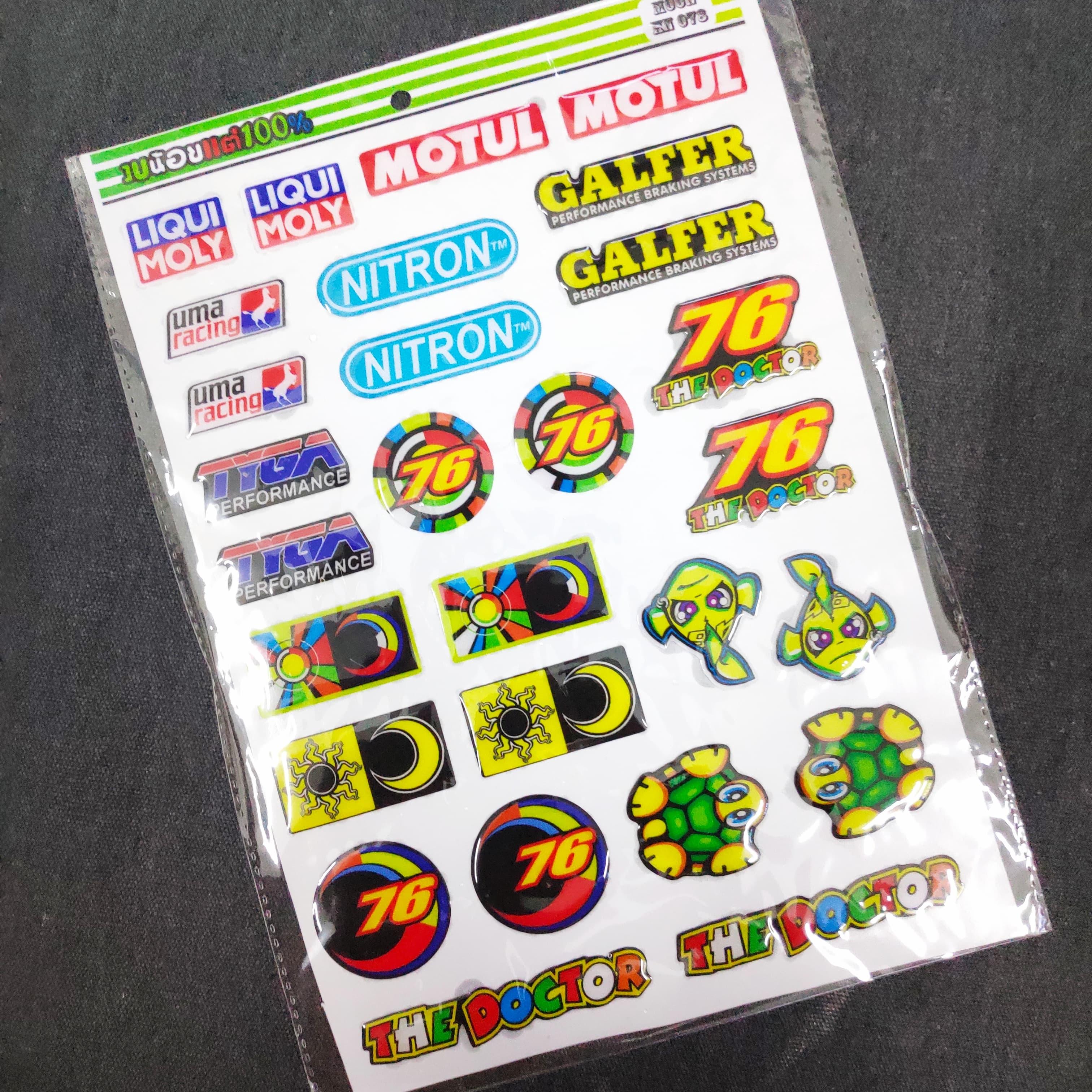 TEM TẤM DÁN XE MÁY ĐỔ KEO SIÊU NÉT NHIỀU LOGO LẠ MẮT NGỘ NGHĨNH (76,DOCTOR,CON RÙA)