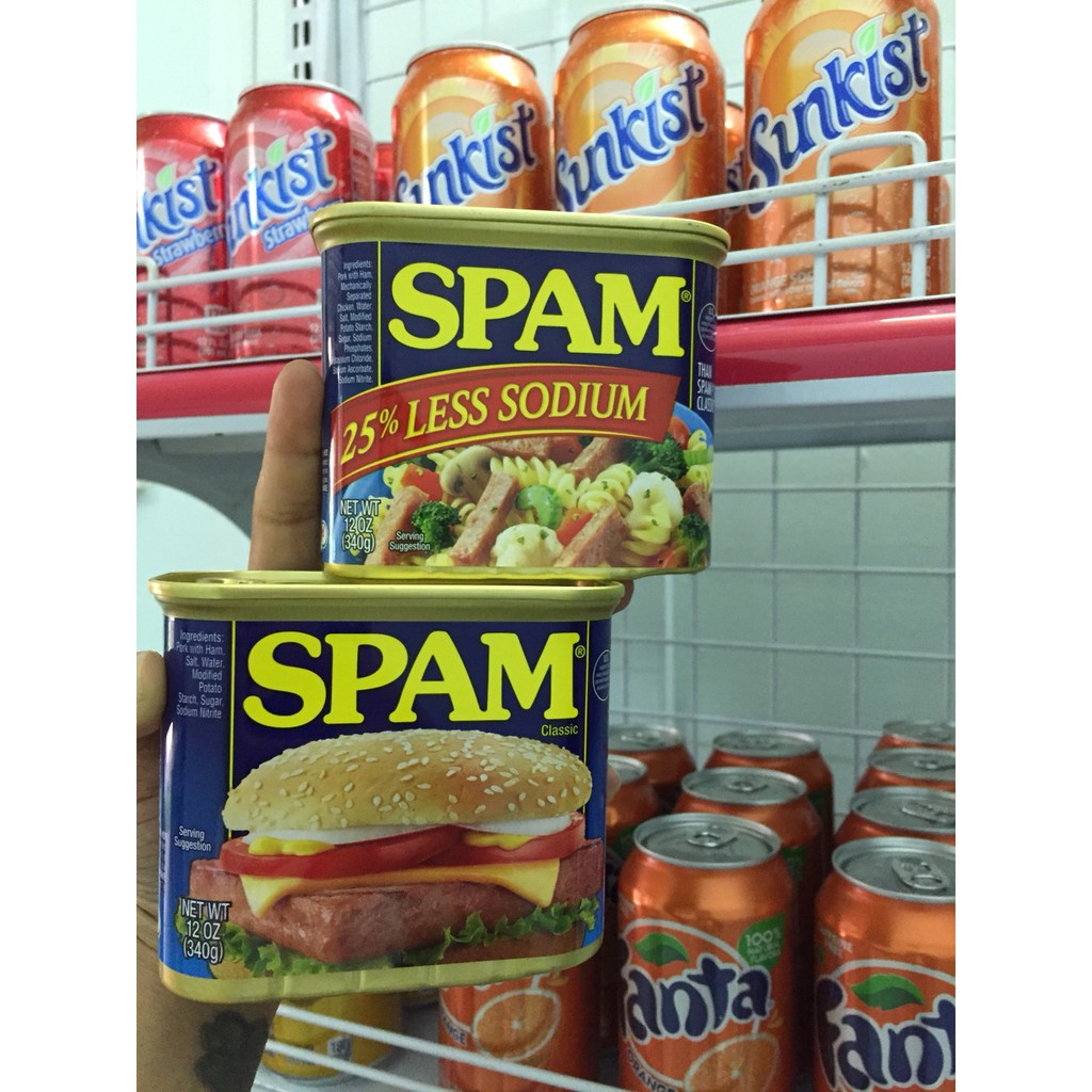Thịt hộp spam bánh mì