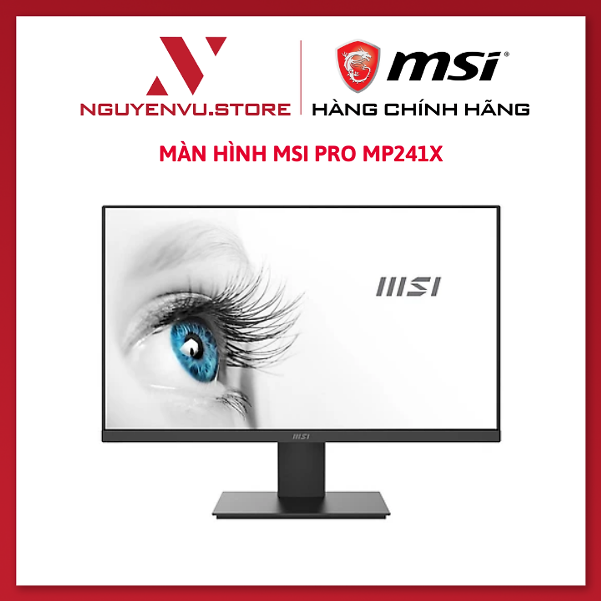 Màn hình MSI Pro MP241X (23.8"/FHD/VA/75Hz) - Hàng Chính Hãng