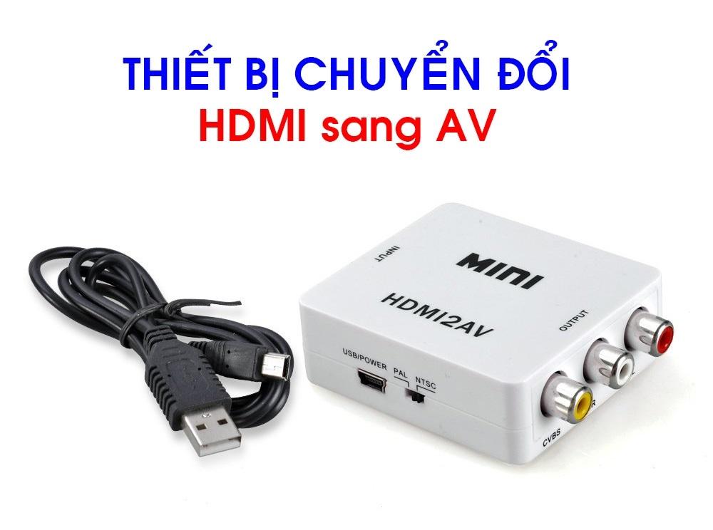 Bộ chuyển tín hiệu HDMI to AV có chip ra tivi cổng hoa sen