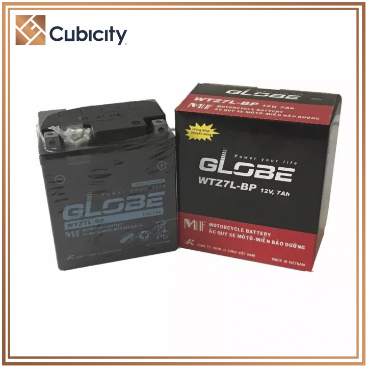 Bình ắc quy GLOBE WTZ7L-BP 12V-7Ah