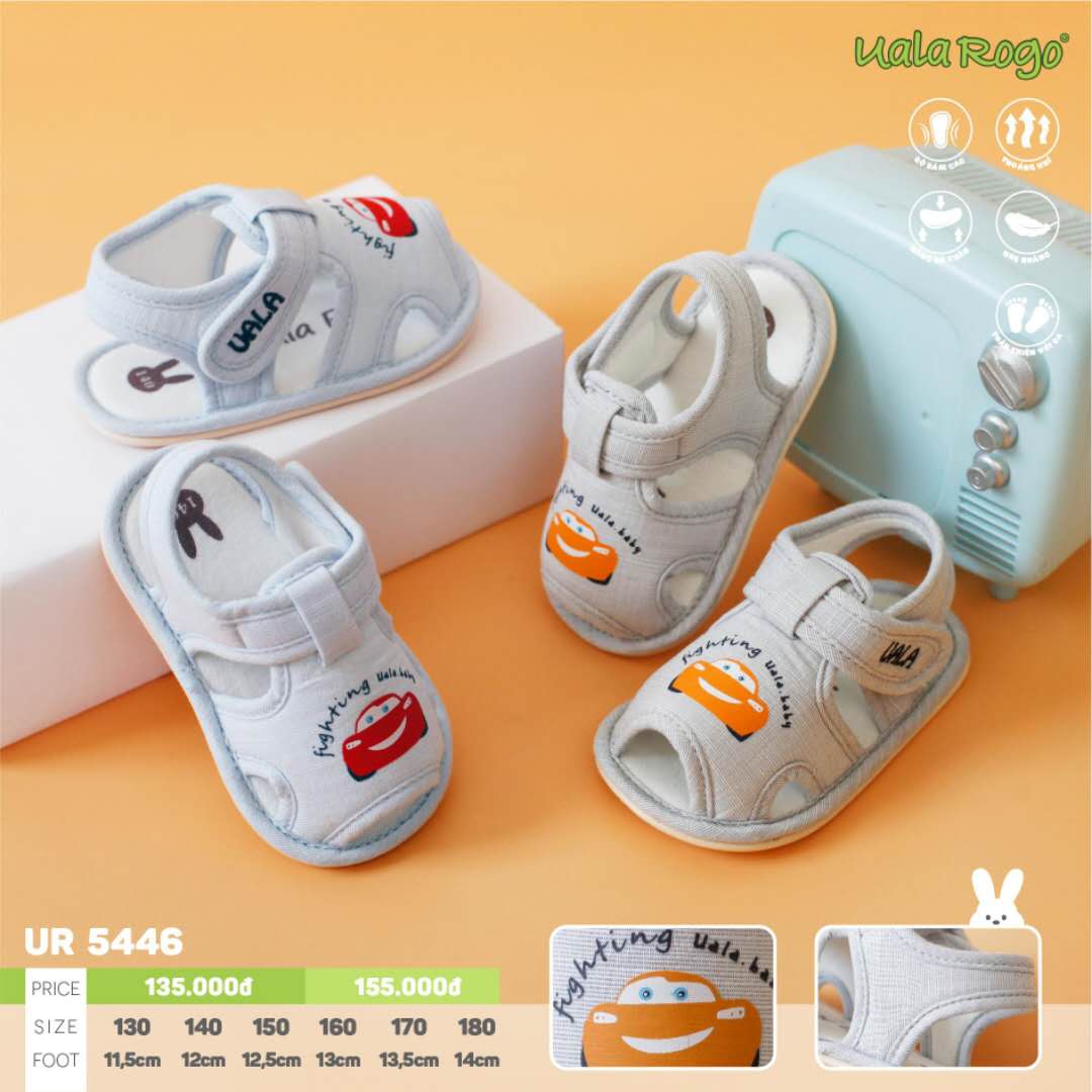 [HCM]Giày tập đi Uala Rogo hình xe hơi cho bé trai