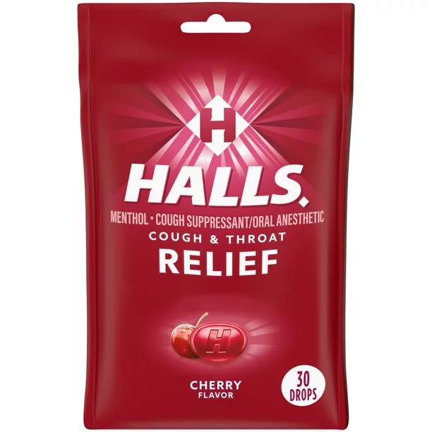 Kẹo ngậm Halls hương Cherry - 30v