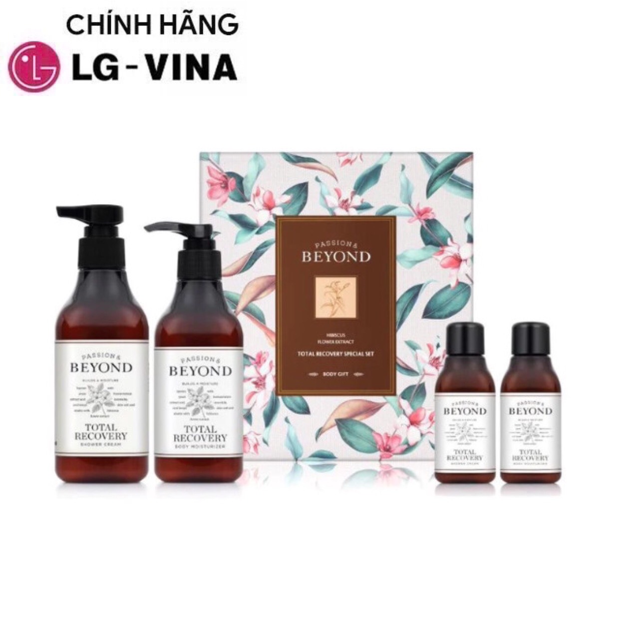 Sữa tắm dạng kem và sữa dưỡng thể cho da khô BEYOND Total Recovery Body Set Specia Hương hoa táo