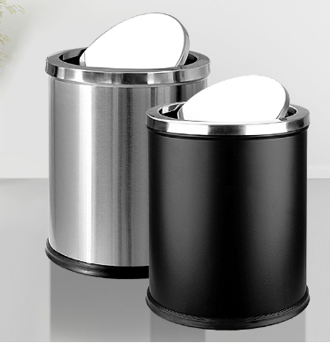 Thùng rác inox nắp lật, Thùng rác inox nắp bập bênh