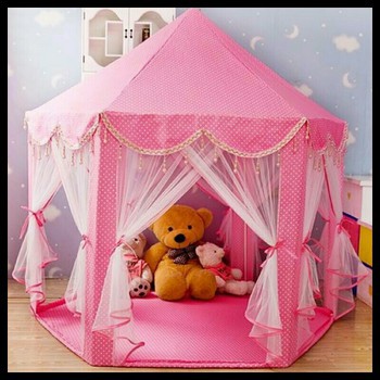 Lều công chúa màu hồng cho bé gái