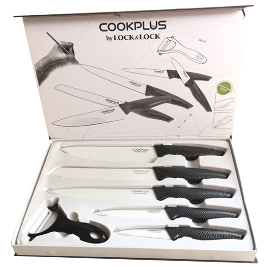Bộ dao 6 món lock&lock ckk101s01 cao cấp