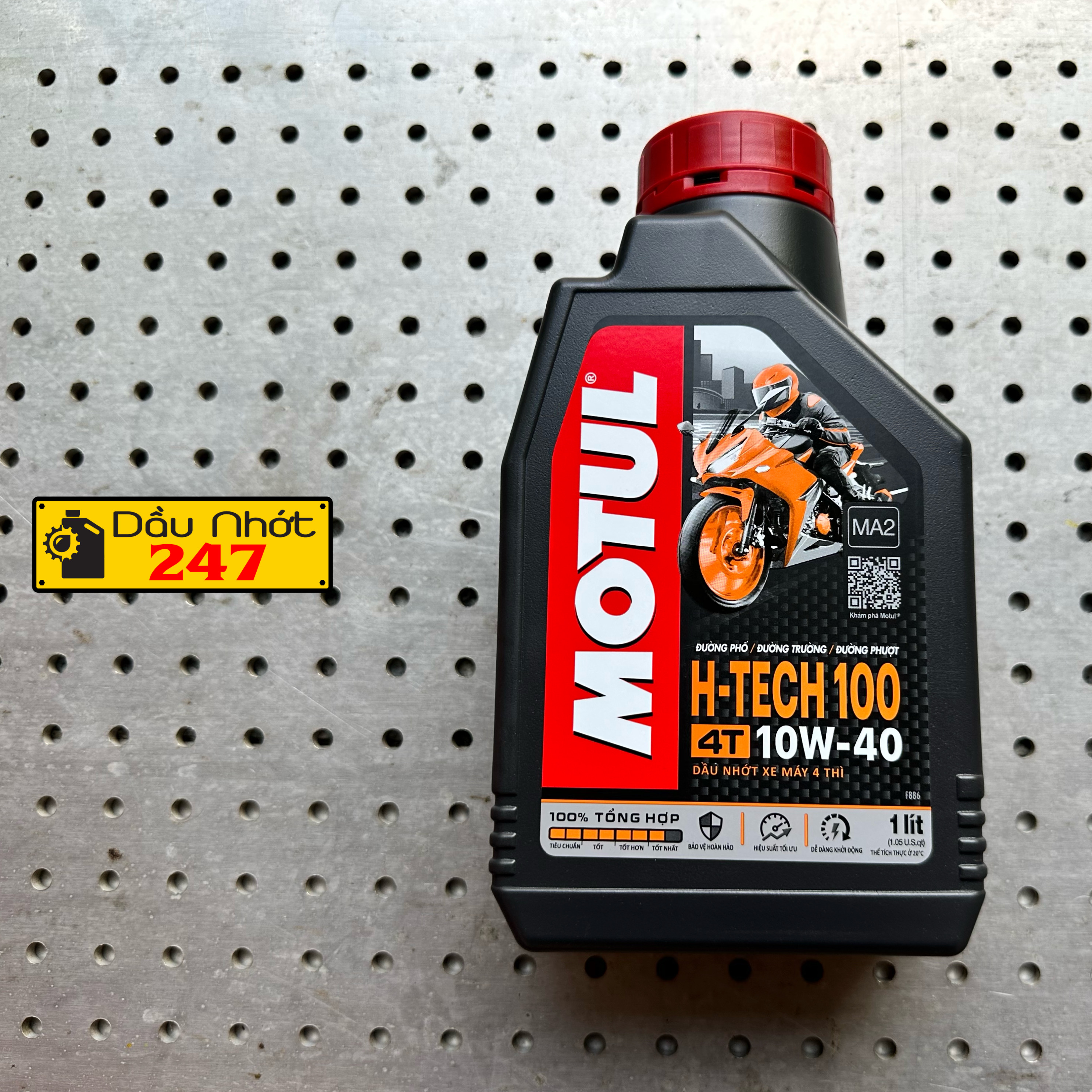 Dầu nhớt Motul HTech 100 4T 10w40