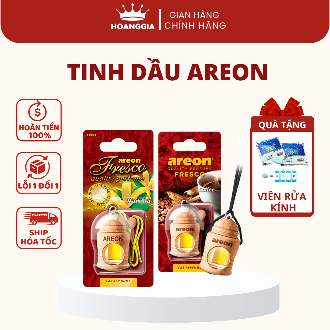 Tinh dầu areon - tinh dầu khử mùi areon chính hãng khử mùi xe hơi nhập khẩu bulgaria nhiều mùi