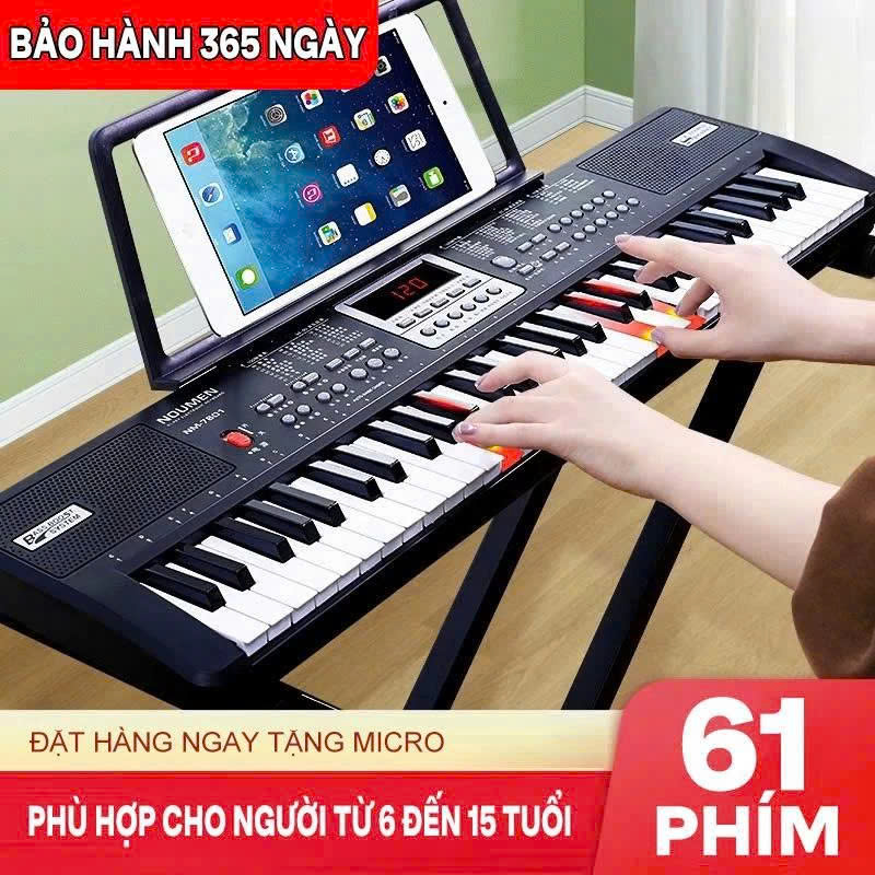 ĐÀN PIANO ĐIỆN TỬ MS6102 61 PHÍM CHO NGƯỜI MỚI HỌC – ĐÀN PIANO ĐIỆN TỬ CHO BÉ PHÁT TRIỂN TRÍ NÃO