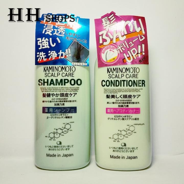 [Sale - Hot] Combo Dầu gội đầu kích thích mọc tóc Kaminomoto Scalp care Shampoo 300ml ( Made in Japan - Nhật Bản )
