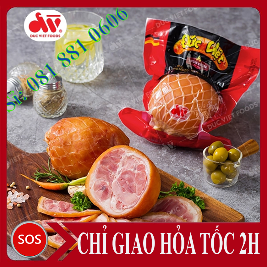 Chân giò ủ muối - đức việt, gói 450 gr.